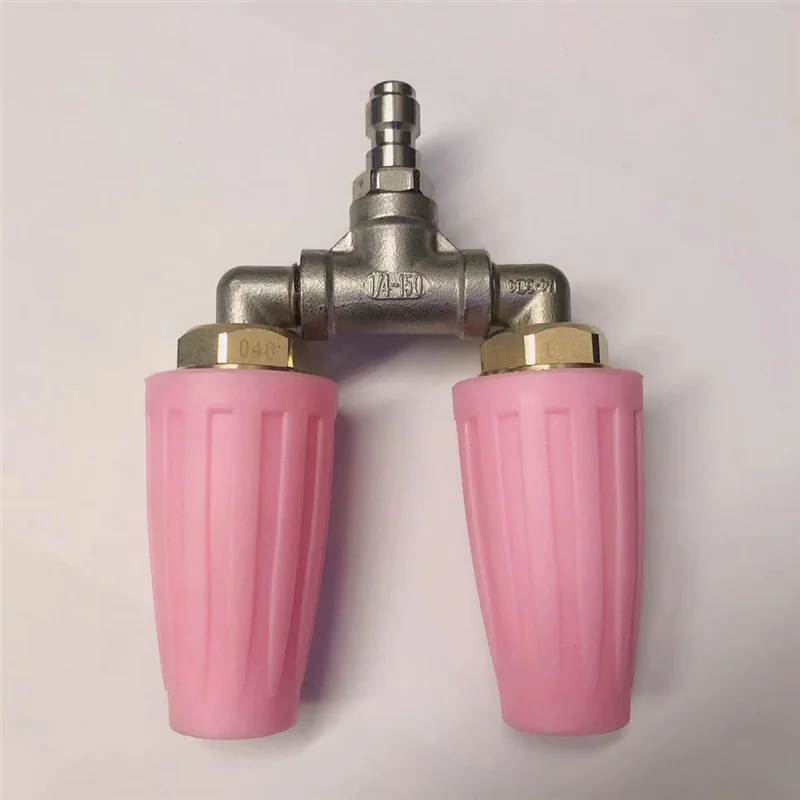 

AB33-Aluminum Alloy Turbo Nozzle Spray Tip 1/4In 4000PSI Replacement Nozzle Spray Tip Garden Cleaning Tool C