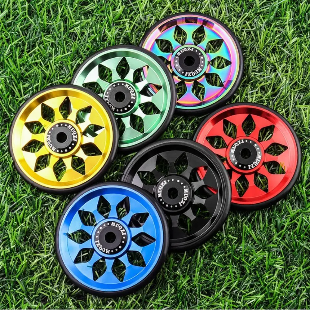 

Aluminum Alloy Bicycle Easywheel 60mm Ceramics Bearing Bike Easy Wheels Widened Design Replacement Bike Auxiliary Wheels