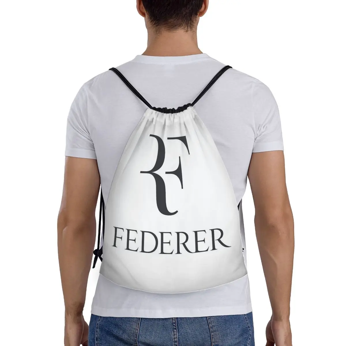 

Roger Federer Backpacks Fashion Drawstring Bags Shoes Bag Book Bags for Man Woman Students