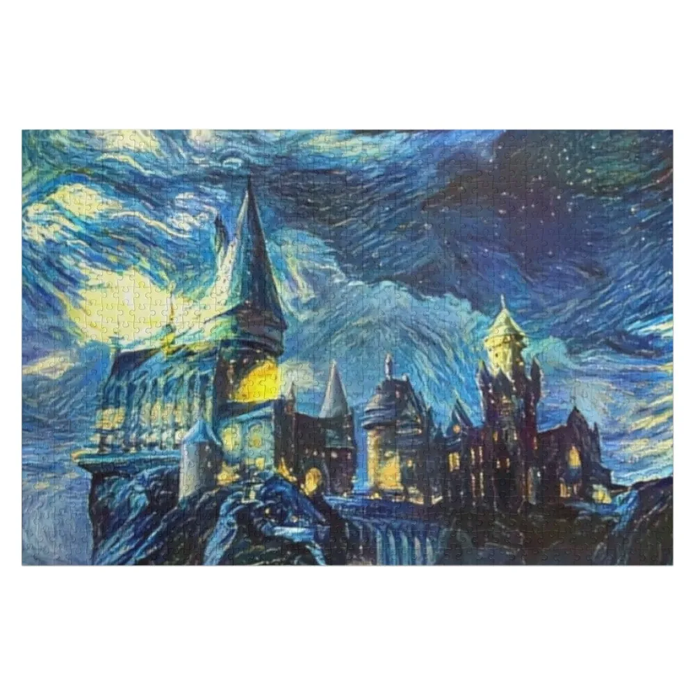 

Starry Wizarding School Jigsaw Puzzle Photo Wooden Boxes Custom With Photo Iq Puzzle