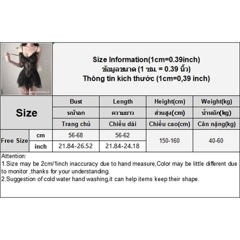 1PCS Sexy Lingerie Women Cosplay Maid Dress Sleepwear Babydoll Night Lace Dresses