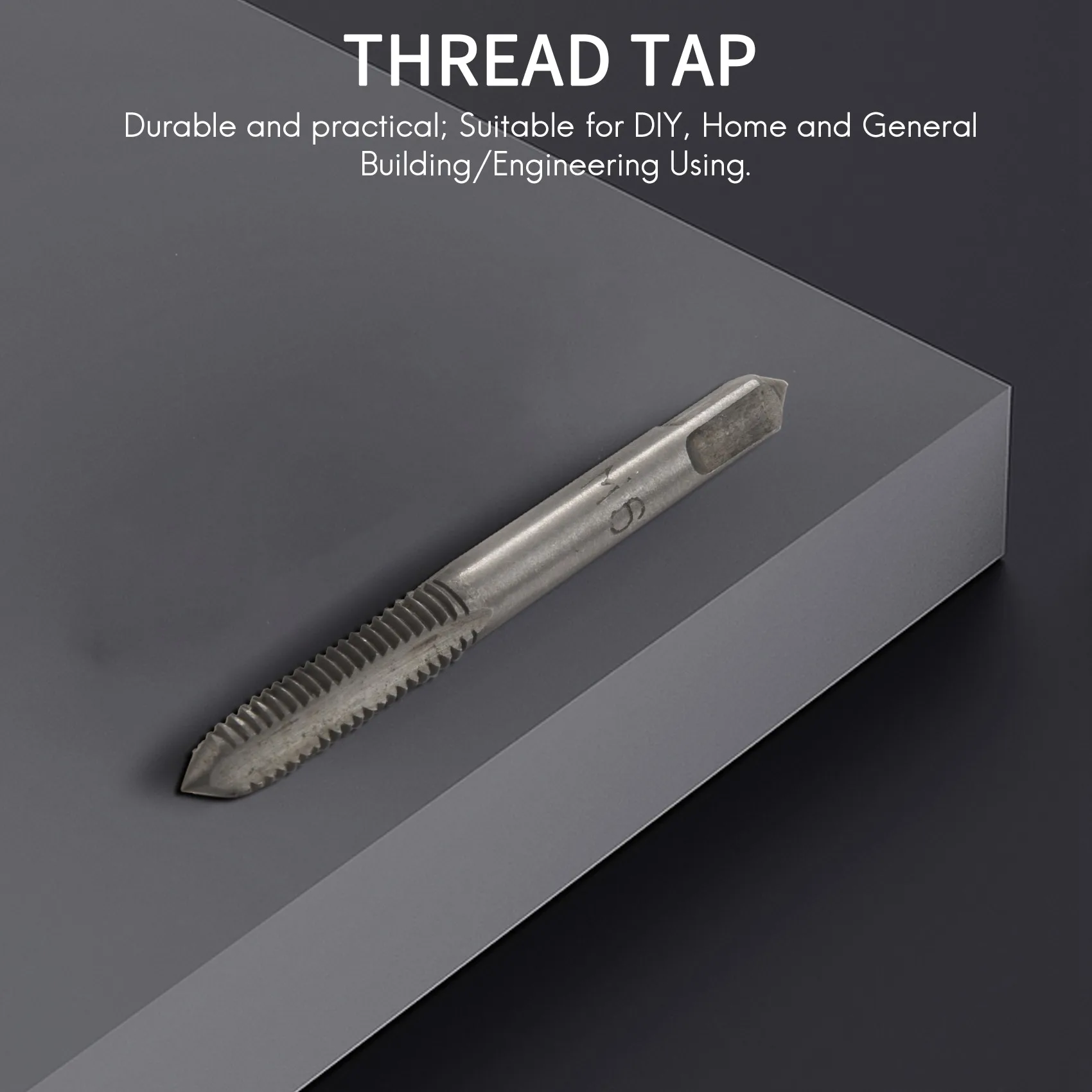 A84E-7Pcs M3 To Metal Hand Screw Machine Metric Taper Plug Tap Drill Bit Kit Silver