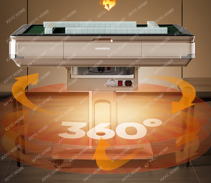 Mahjong Machine Household Folding Heating Electric Mahjong Table Integrated Dining Table Dual-Purpose Bass Machine Linen