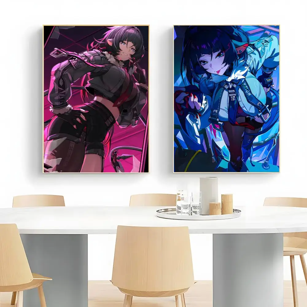 1pc Z-Zenless Zone Z-Zero Jane Doe Poster Wall Art Print Poster Decorative Mural Home Decor Gift Unframed