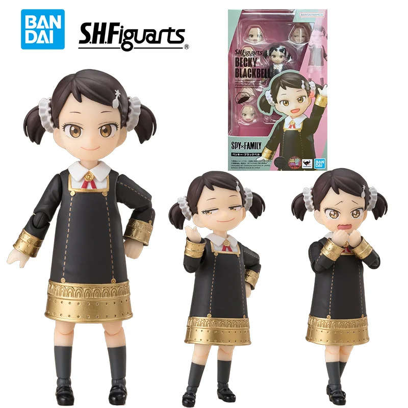 Bandai Namco S.H.Figuarts Becky Blackbell Spy X Family 10Cm Anime Original Action Figure Model Children's Toy Gift Collection