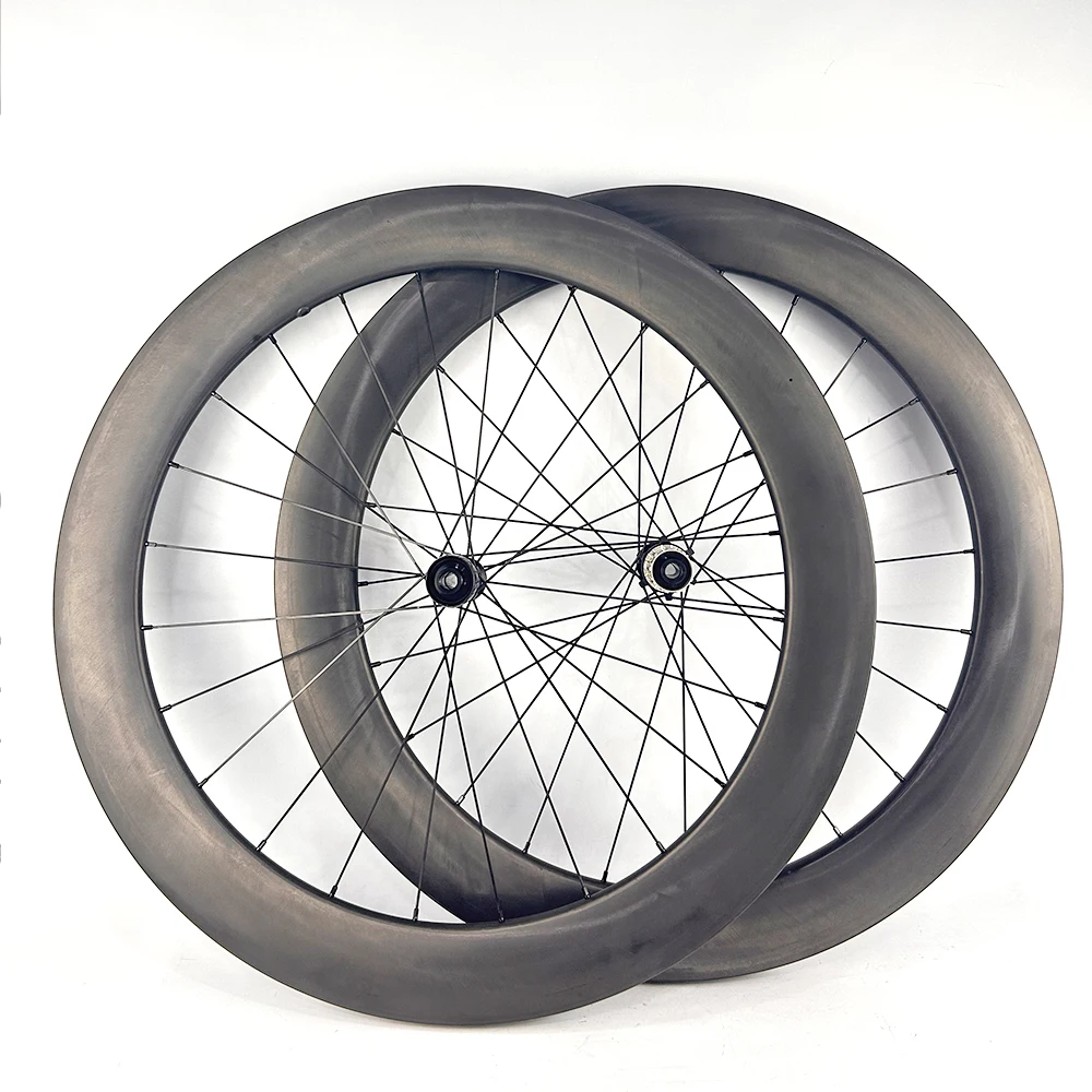 

Ultralight 700C Road Bike Wheelset 31mm Carbon Fiber Rims 36T Disc Brake Wheelset