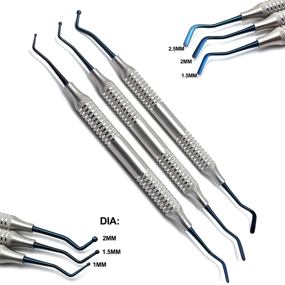 

3Pcs Dental Composite Resin Filling Spatula Resin Filler Kit Dentist Repair Instruments Dentistry Restoration Tools Instrument