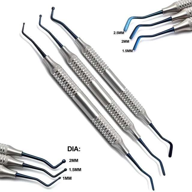 3 szt. Żywica kompozytowa dentystyczna szpatułka do napełniania żywicy zestaw do napełniania narzędzia do naprawy dentysty narzędzia do odbudowy stomatologii Instrument