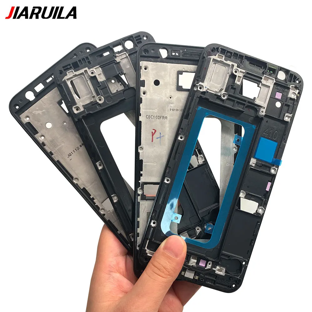 NEW LCD Frame Bezel For Samsung J4 Core J4 Plus J400 J5 Prime J5 Pro Front Housing Middle Shell Screen Holder Replacement Parts