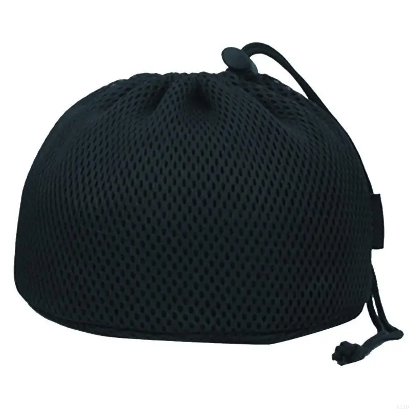 

Black Nylon Mesh Bag Camping Pots Storage Bag Tableware Organizers Camp Supplies