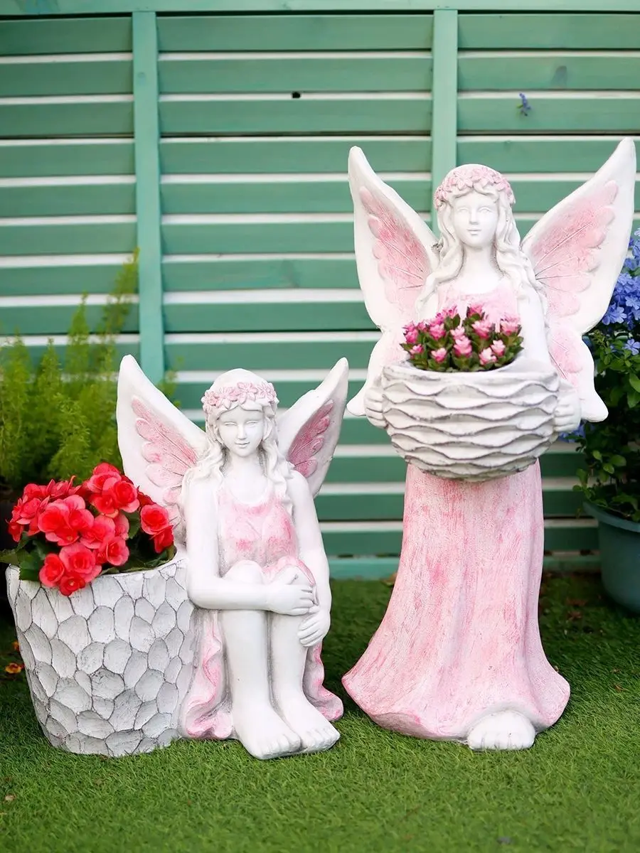 

Fairy angel flower pot garden gardening balcony succulent green plant ornament
