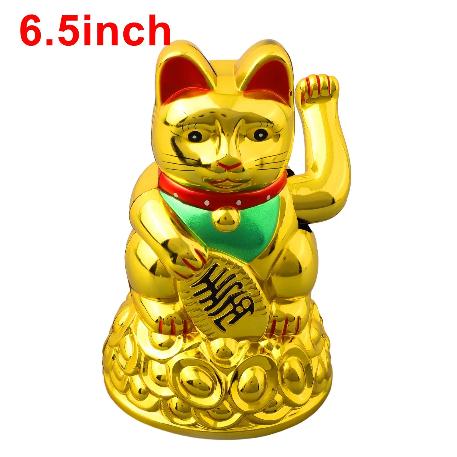 Chinese Gelukkige Zwaaiende Kat Wenkt Maneki Neko Goud Fortuin Feng Shui Mascotte Brengt Rijkdom-Geluk Voor Thuiskantoor Decor