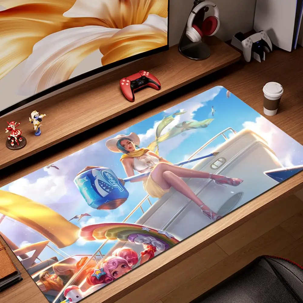 

Zhong Wuyan Mouse Pad Desk Mouse Pad Cute HD Desk Pad Extended Gaming Keyboard Mats Large XXL Gamer Mousepad 90x40