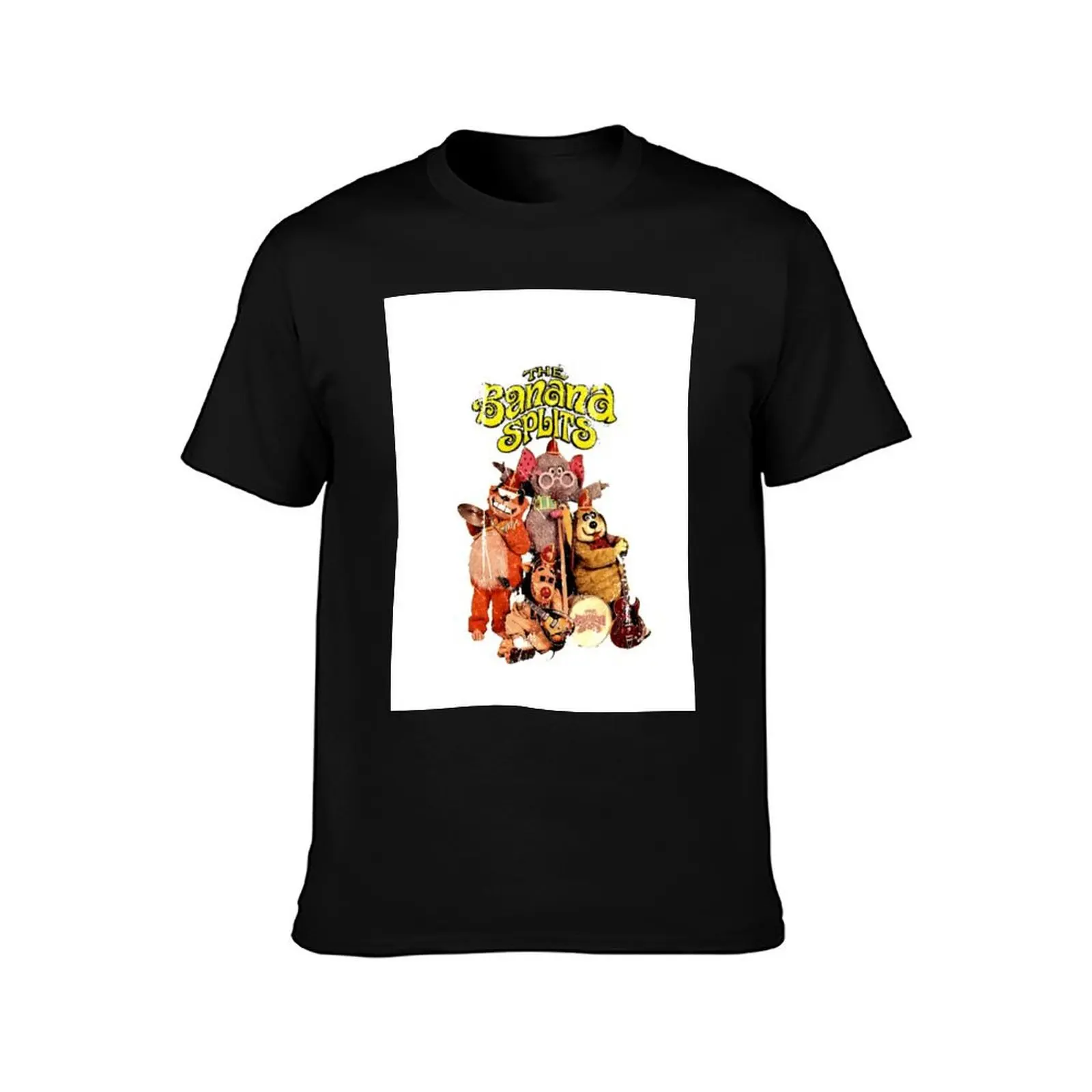 Banana Splits T-Shirt Art Pattern Printed Casual Top T-Shirt