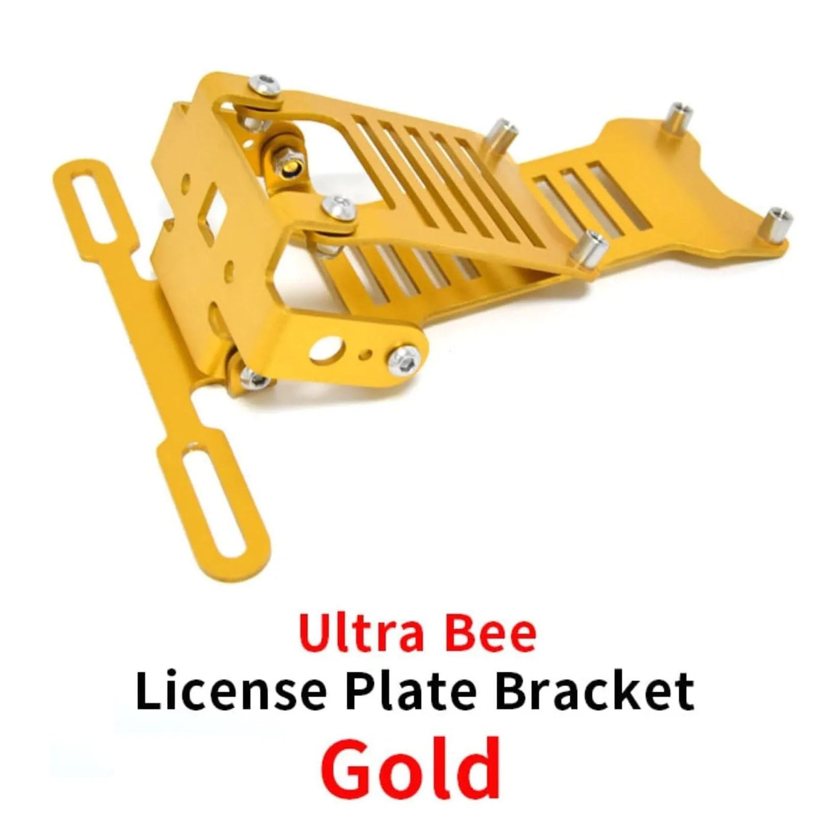 Motorcycle License Plate Bracket Mount For Surron Ultra Bee CNC Aluminum Rear License Plate Holder Electric Dirt Bike Motorcycle Accessories