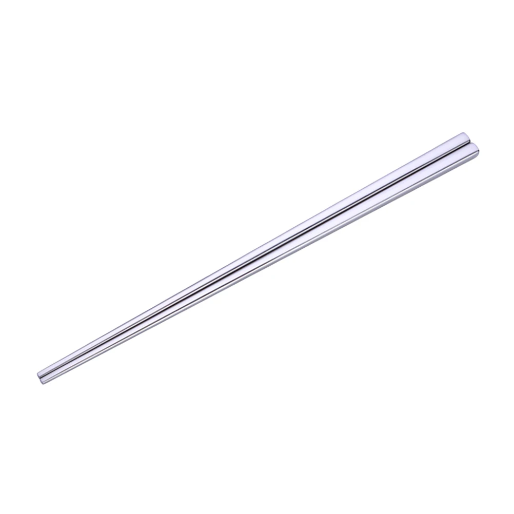

1pcs Stainless Steel Chopsticks Square Reusable Electroplating Metal Chopsticks 23Cm For Food Serving Rice Vegetables Meat