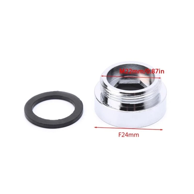 Solid Metal Adaptor Inside Thread Water Saving Kitchen Faucet Tap Aerator Connec