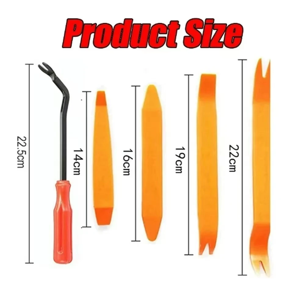 Cacciavite con fibbia adesiva per pannello porta auto Dispositivo per rimozione unghie Rimozione fibbia Rimozione chiodo corno di pecora Strumento per pannello interno Piastra di leva