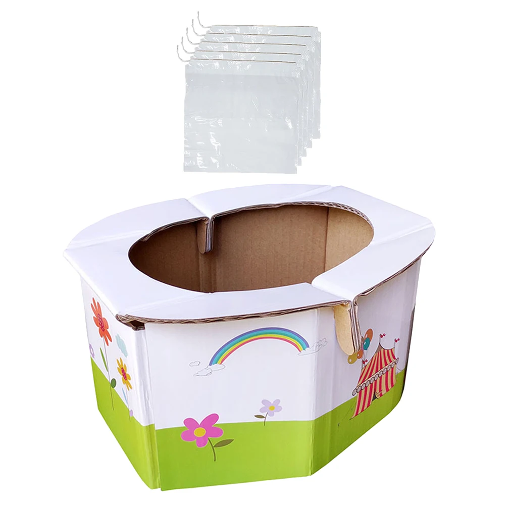 1pc dobrável portátil potty papel toalete leve compacto viagem crianças assento infantil ajuda de treinamento livre bebê dobrável toalete para