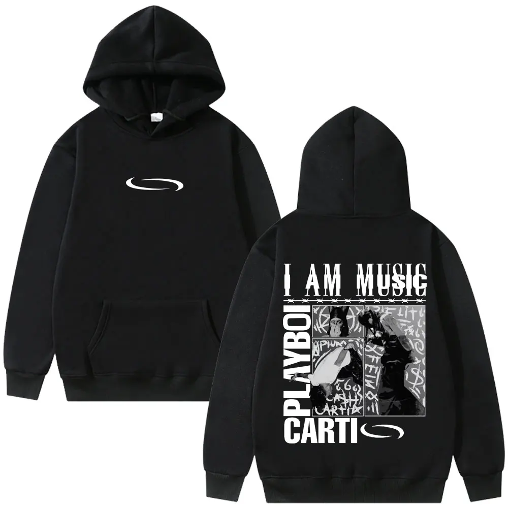 

Rapper Playboi Carti I AM MUSIC Logo Hoodie Opium Ken Carson Narcissist Tour Antagonist Rap Sweatshirt Men's Oversized Hoodies