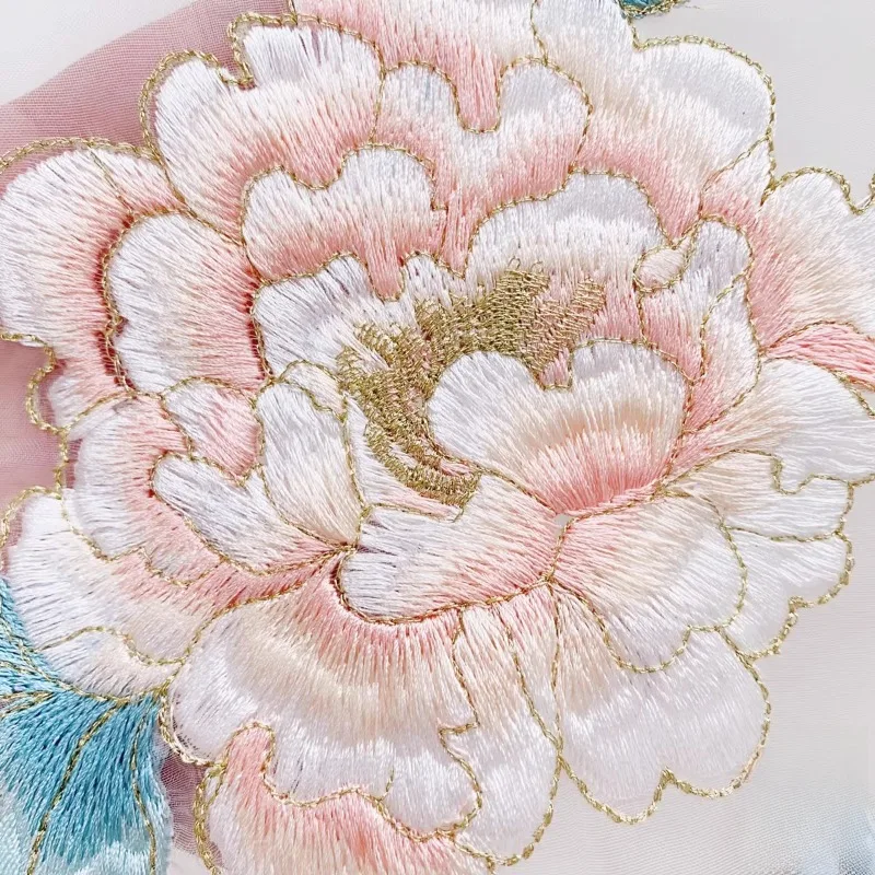 2 Pieces, New Color Pink Exquisite Accessories Handmade DIY Wedding Dress Clothing Dress Decoration Materials Decal Patches
