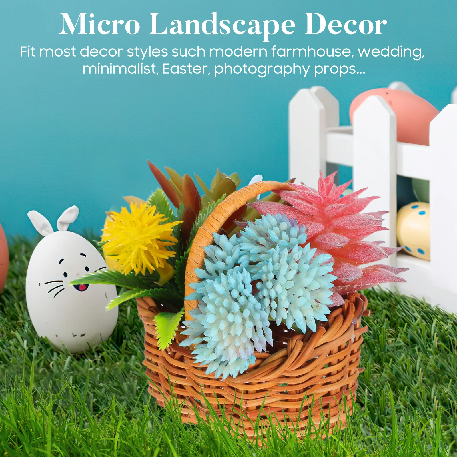 

Mini Woven Rattan Basket Small Handled Flower Basket Candy Holder Wedding Picnic Favor Decor Flower Handle Baseket Party Favors