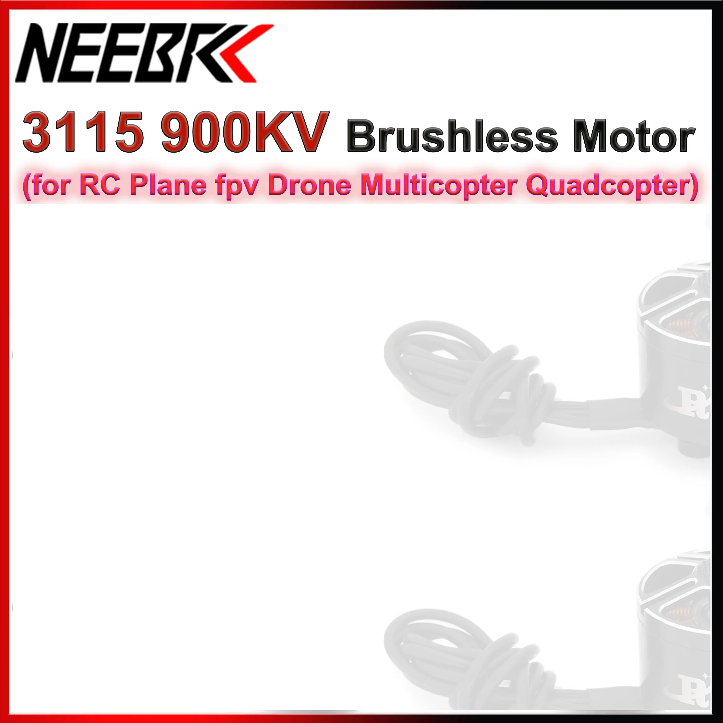 

NEEBRC 3115 900KV Outrunner Бесщеточный двигатель 3-6S для гоночного дрона FPV RC Самолет Квадрокоптер Long Range X-Class Cinelifter Protek60