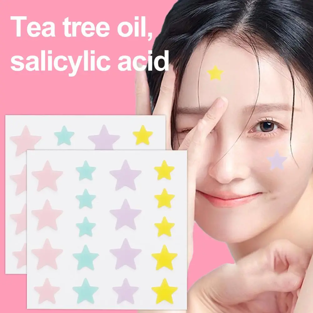 18/36 pz Colorato A Forma di Stella Acne Toppe E Stemmi Carino Unico Idrocolloide Brufolo Copertura Adesivo Invisibile Acne Cura Della Pelle Patch