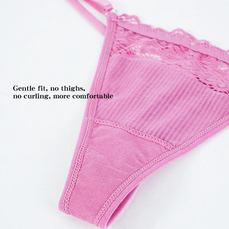 Cotton G String Adjustable Women\'s Panties Sexy Panties Low Waist Seamless Thongs Woman Comfortable Lingerie Tangas