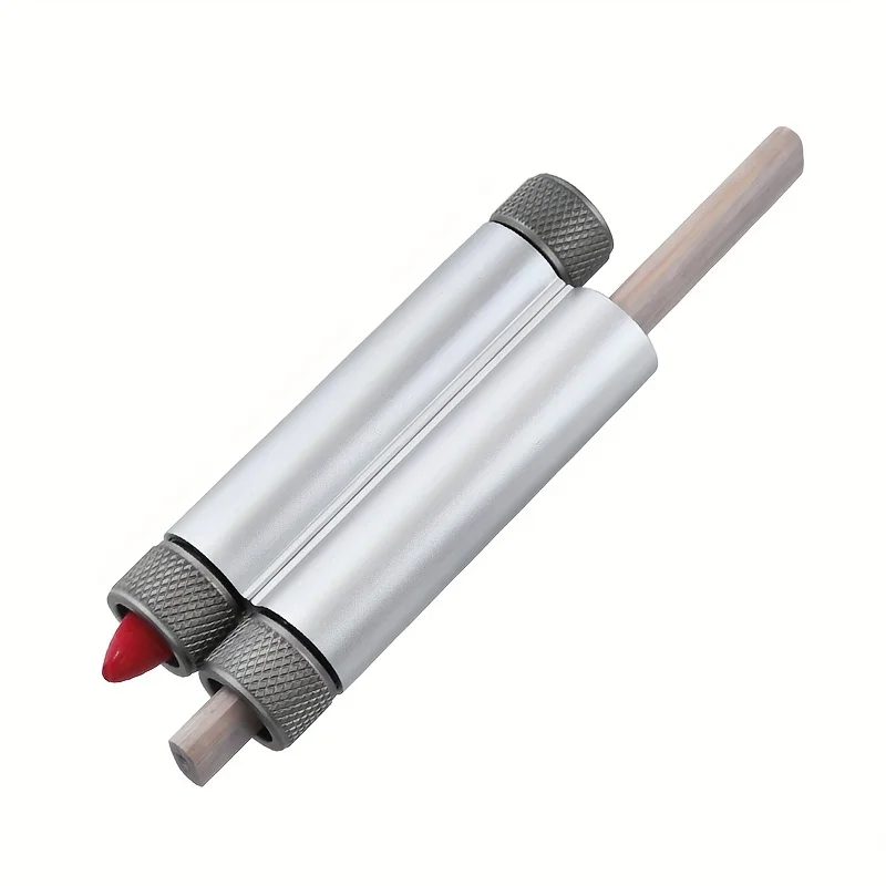 

2in1 Dual Marker Holder Adjustable Heavy Duty Alloy Carpenter Pencil Crayon Holder Magnetic Grip Woodworking Tool