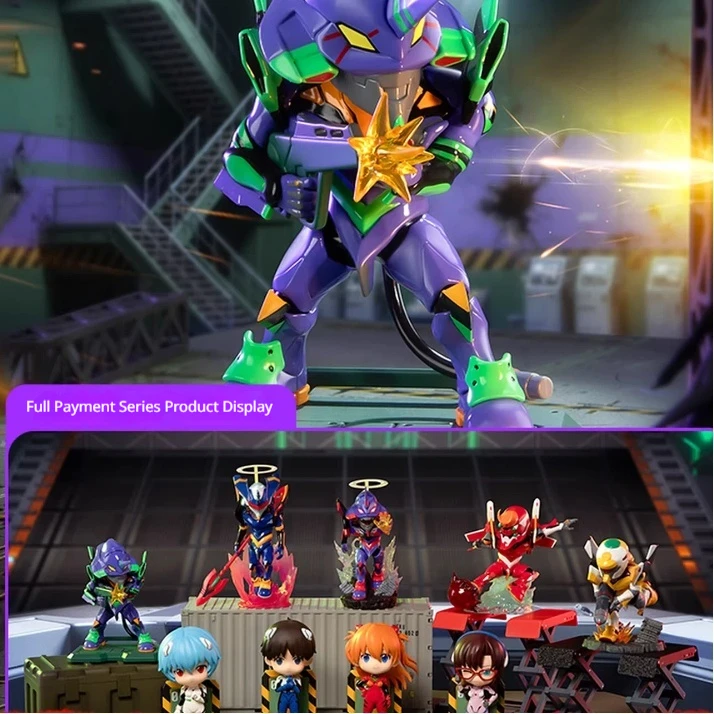 

Funism New Century Evangelion Blind Box Anime Characters Surrounding Models Home Decoration Ornaments Friends Birthday Gifts