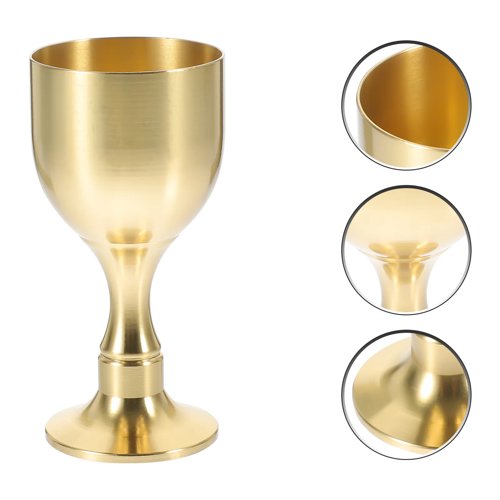 

Goblet Decorative Buddhism Cup Jumbo Ornaments Delicate Holy Candlesticks Tabletop Offering Brass Copper Metal