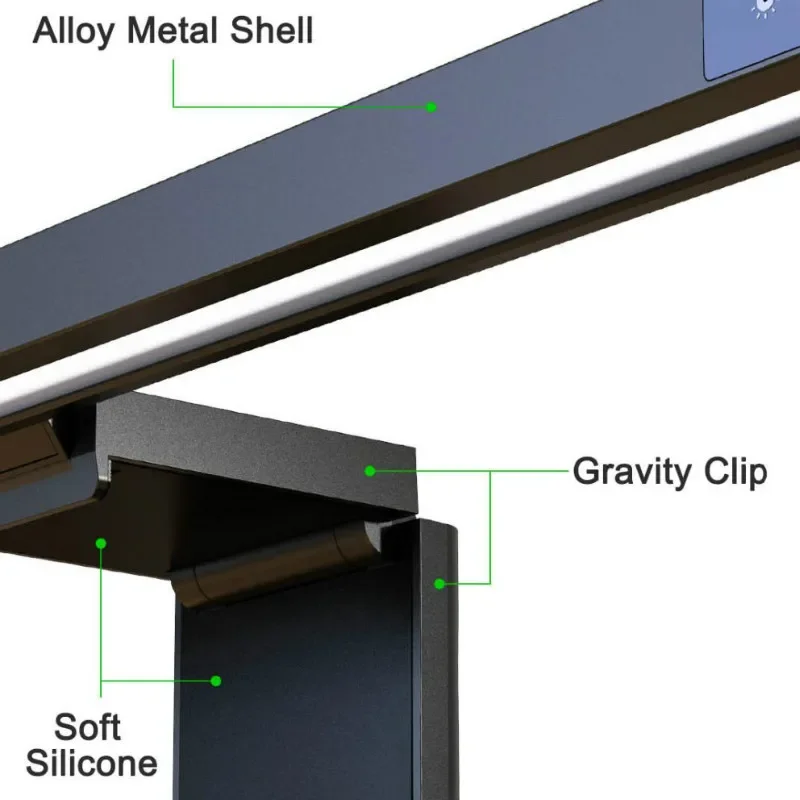 MIIIW Screenbar Led Desk Lamp PC Computer Laptop Screen Bar Hanging Light Adjuable Light Table Lamp Office Study Reading Ligh