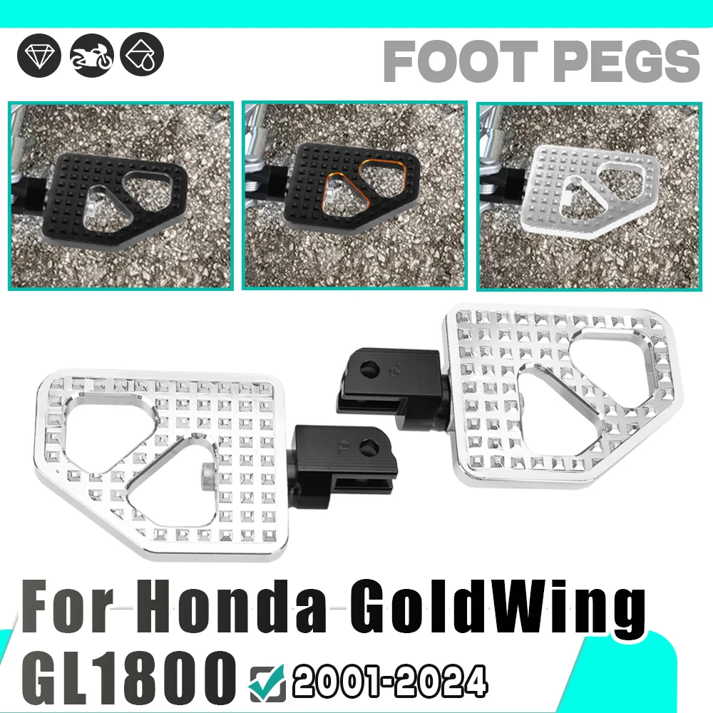 

2001-2024 для HONDA GOLDWING GL1800 Goldwing gl1800 Gold Wing GL1800, подножки для мотоцикла, передние подножки, широкие подножки для водителя