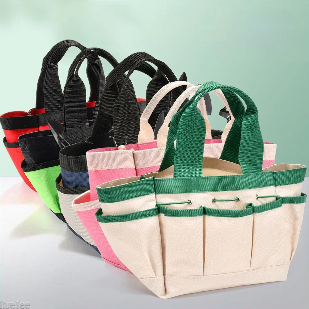Large-capacity Garden Tool Bag with Multiple Pockets Portable Hand-held Flower Shovel Storage Bags Tools Carrying Packaging