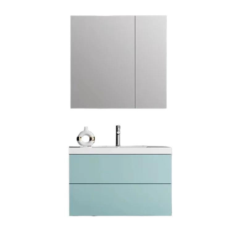 

Chinese Solid Wood Bathroom Vanity Modern Bathroom Cabinet Light Emitting Diode Mirror Wall Mounted Storage