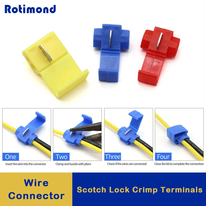 

10/30/50pcs Wire Connector Does Not Damage The Cable Insulation Crimping Quick Connector Electrical Terminals