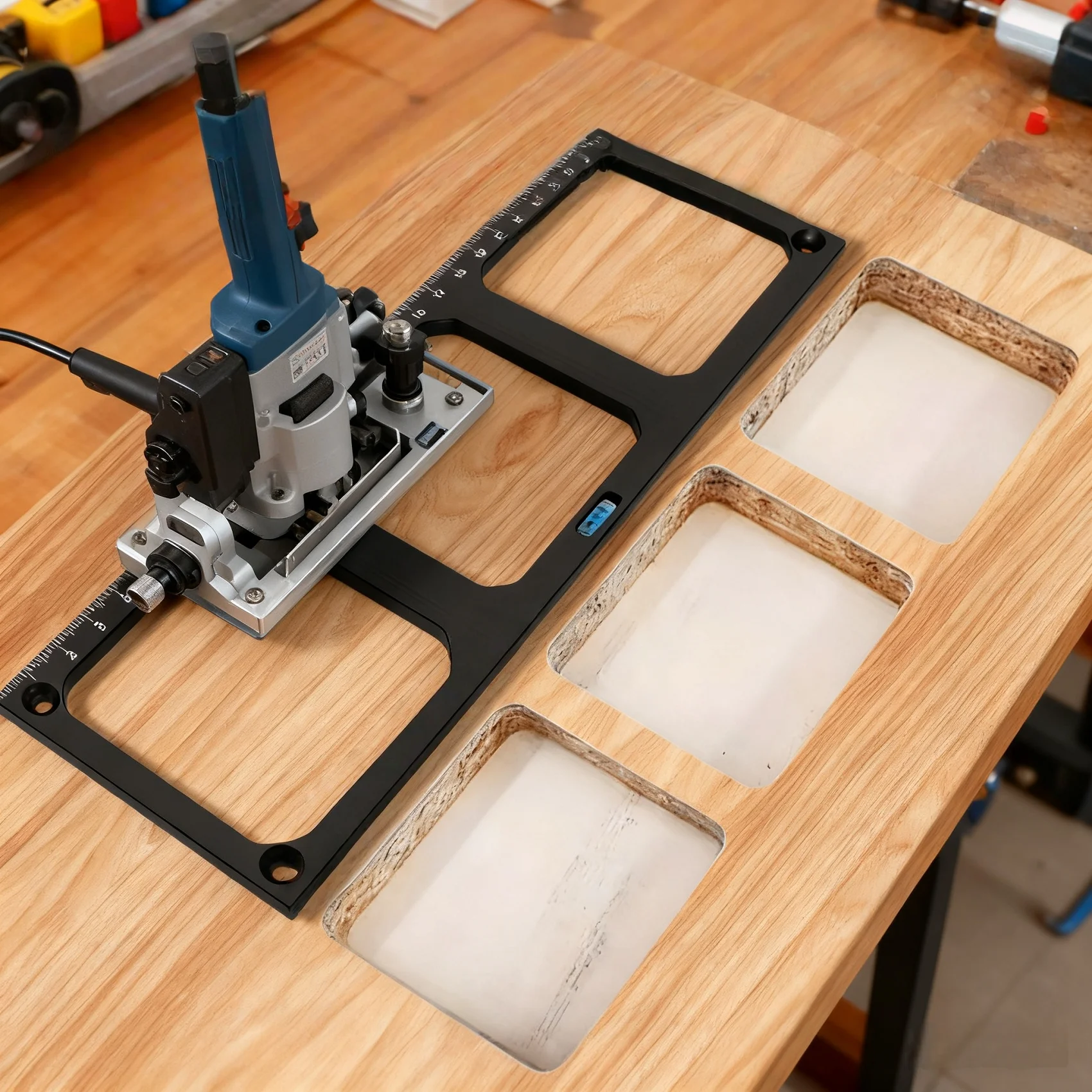 Szablon do montażu puszki elektrycznej, wydajne narzędzie do otworów pod puszki elektryczne, forma do precyzyjnego cięcia, kompatybilność.