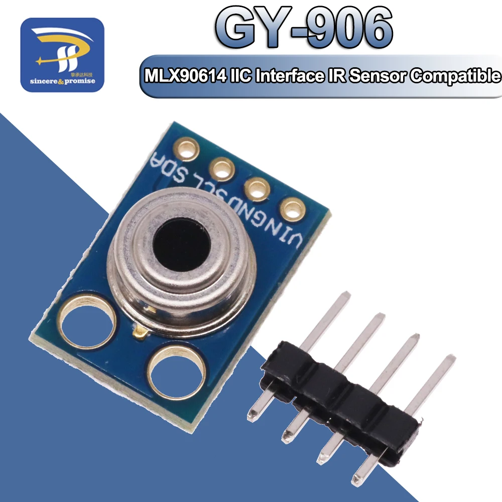 GY-906 MLX90614ESF New MLX90614 Contactless Temperature Sensor Module For Arduino IIC Interface IR Sensor Compatible