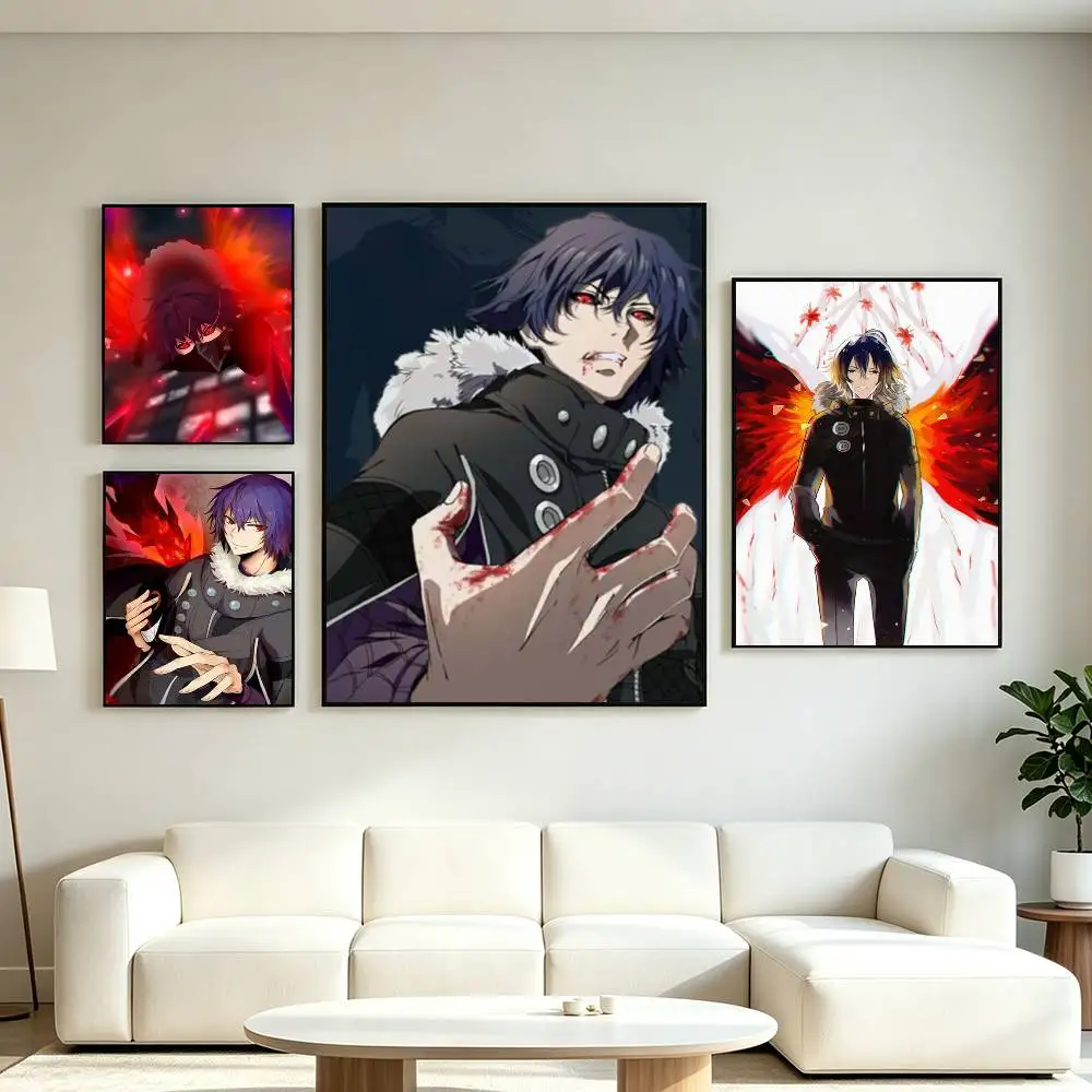 Tokyo Ghoul Kirishima Ayato Anime Poster Waterproof Wall Art Sticker For Bar Living Room Vintage Decor High Quality Print Gift