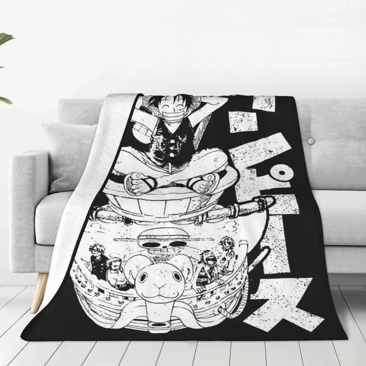 Warm Soft BlanketGirls Boys Decorative O-One P-Piece Anime Japan Throw Blanket Flannel Bedspread For Couch Bed Novelty Sofa Bed