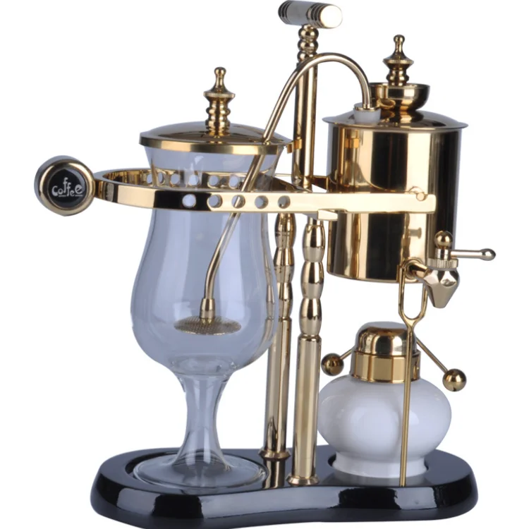Vintage Royal Belgian Balancing Brewer Portable Glass Stainless Steel  Espresso  Vacuum Syphon Coffee Maker Pot