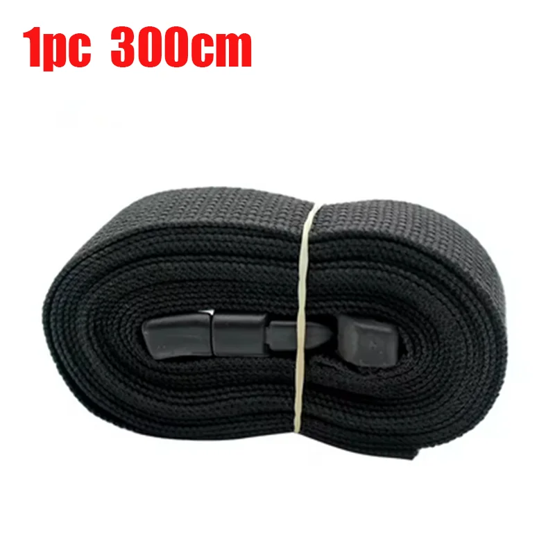 0,5-3M Reise gebunden schwarz langlebig Nylon Fracht Spanngurt Gepäck Wimpern Gürtelband mit Nockenschnalle Reise-Sets Outdoor Camping Werkzeug