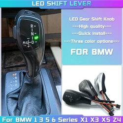 LED Gear Shift Knob Shifter Lever For BMW 1 3 5 6 Series E90 E60 E46 2D 4D E39 E53 E92 E87 E93 E83 X3 E89 Automatic Accessories