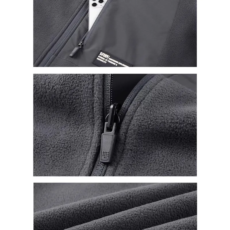 الرجال في الهواء الطلق المألوف بلون عارضة الكشمير سترة سترة يندبروف الدافئة تنفس صوف الضأن سترة لربيع الخريف