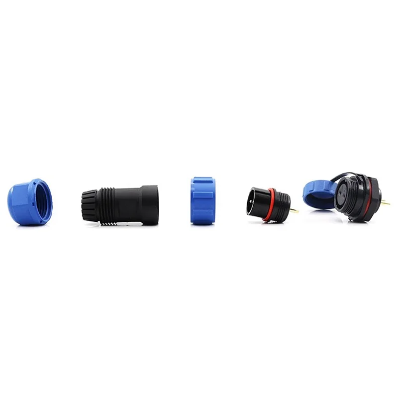 5/10/100 Sets SP13 SP16/SP17 SP20/SP21 Waterproof Connectors IP68 Aviation Plug Male Female 2pin 3pin 4pin 5pin 6pin 7pin 9pin