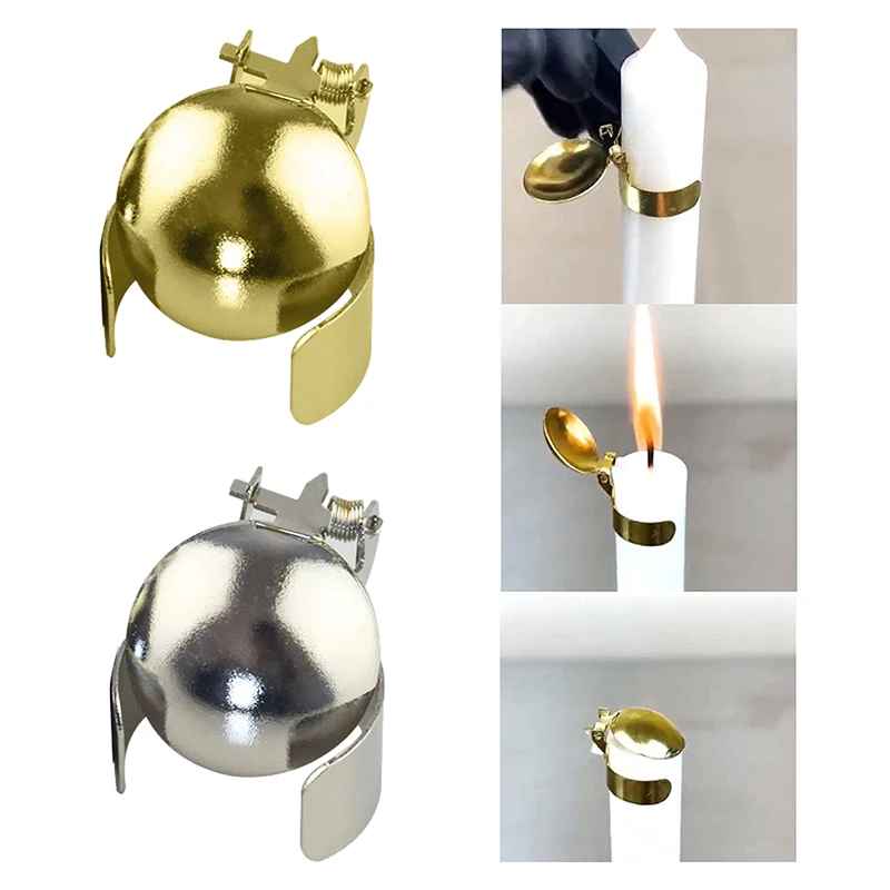 

Automatic Candle Snuffer Fire Extinguisher Putting Out Flame Safely Wick Flame Extinguishing Clip Home Accessories Candle Clips