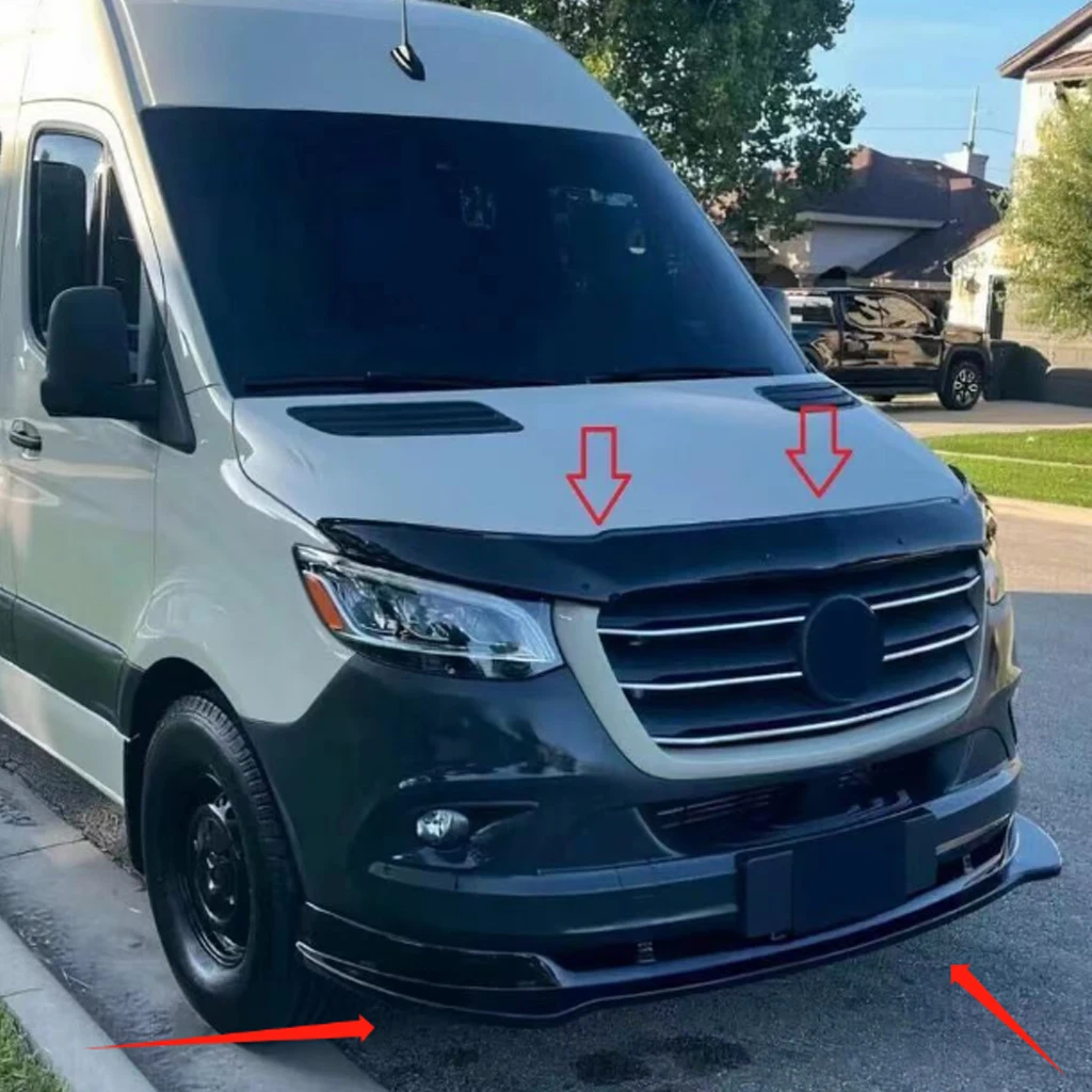 

Спойлер-диффузор для переднего бампера Mercedes Benz Sprinter W907 2019-2023, тюнинг-аксессуары, комплекты для тюнинга кузова