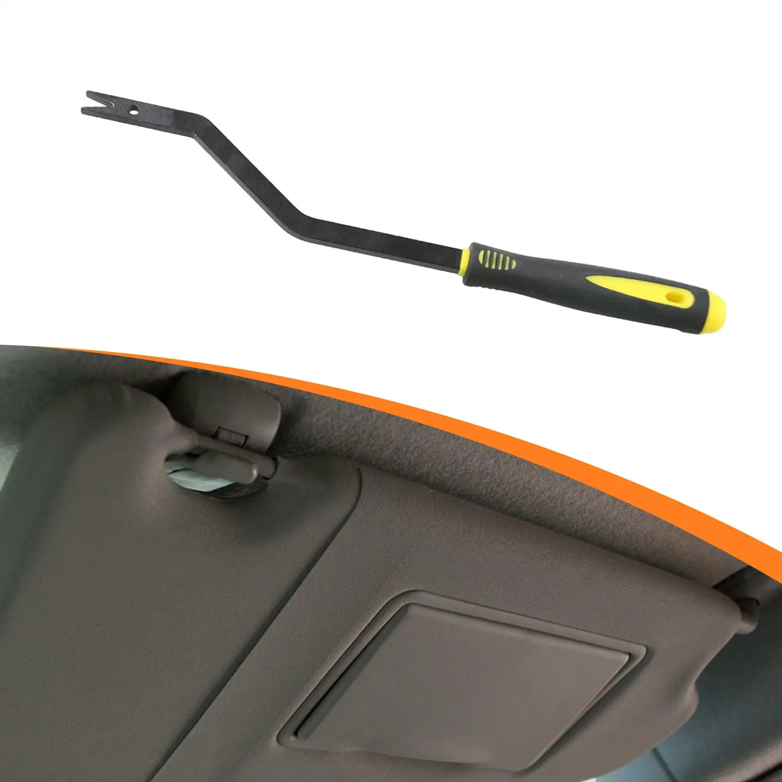 Car Roof Grab Handle Dismantling Tool Universal Steel Removal Tool for Sun Visor Auto Interior Repair and Sheet Metal Management