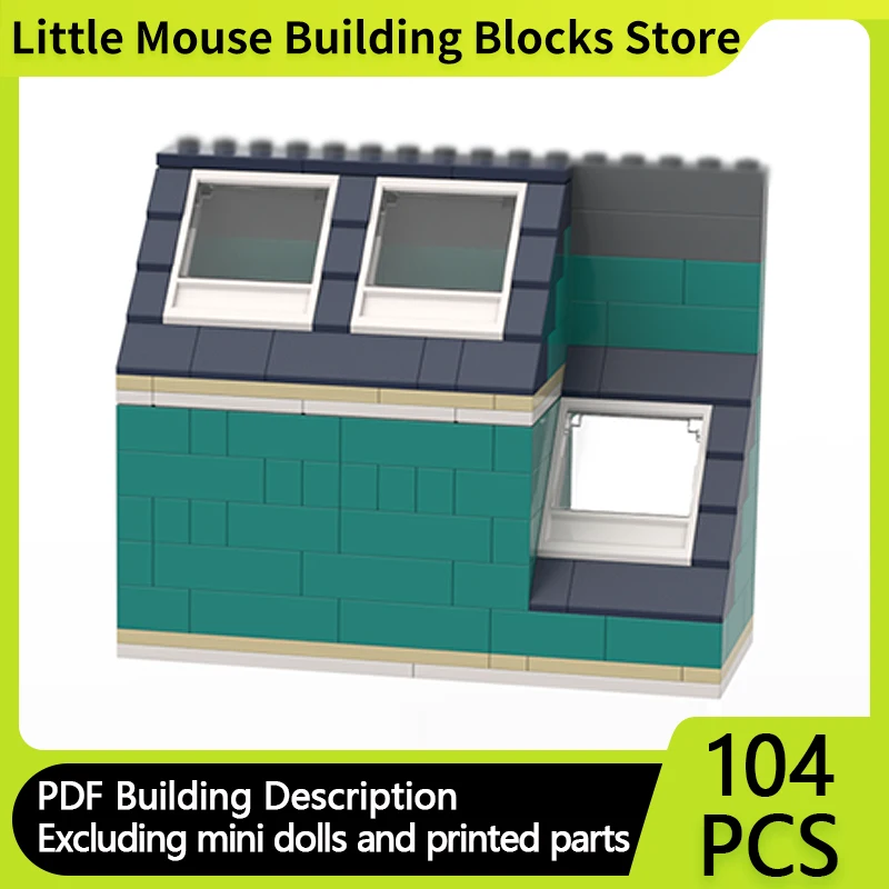 

Модель City Street View MOC, строительные кирпичи, книжный магазин, расширение для унитаза, модульная технология, подарок, праздник, сборка, детские игрушки, костюм